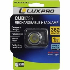 Cheapest 👏 Lux Pro LuxPro Cubi738 Waterproof Multicolor Ultralight LED Rechargeable Headlamp 🥰