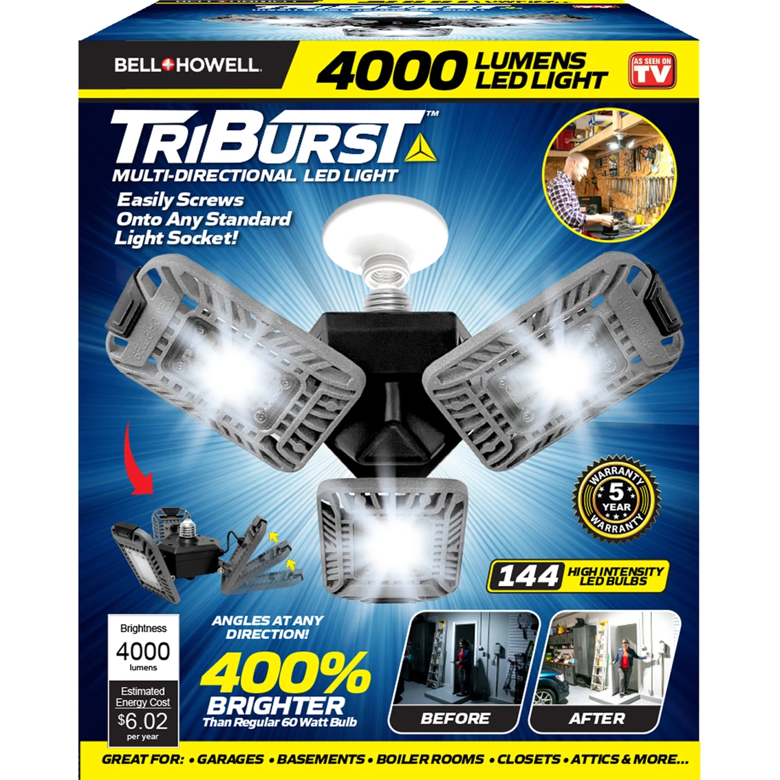 Cheapest โจ Bell & Howell TriBurst Multi Directional LED Light ๐ 4 Cheapest โจ Bell & Howell TriBurst Multi Directional LED Light ๐ - Image 2