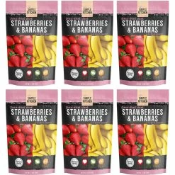 Best Sale ✨ ReadyWise Emergency Food Simple Kitchen Freeze Dried Strawberries And Bananas 6 Ct. 😍