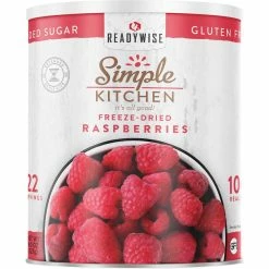 New ❤️ ReadyWise Simple Kitchen Freeze-Dried Raspberries #10 Can, 22 Servings ✔️