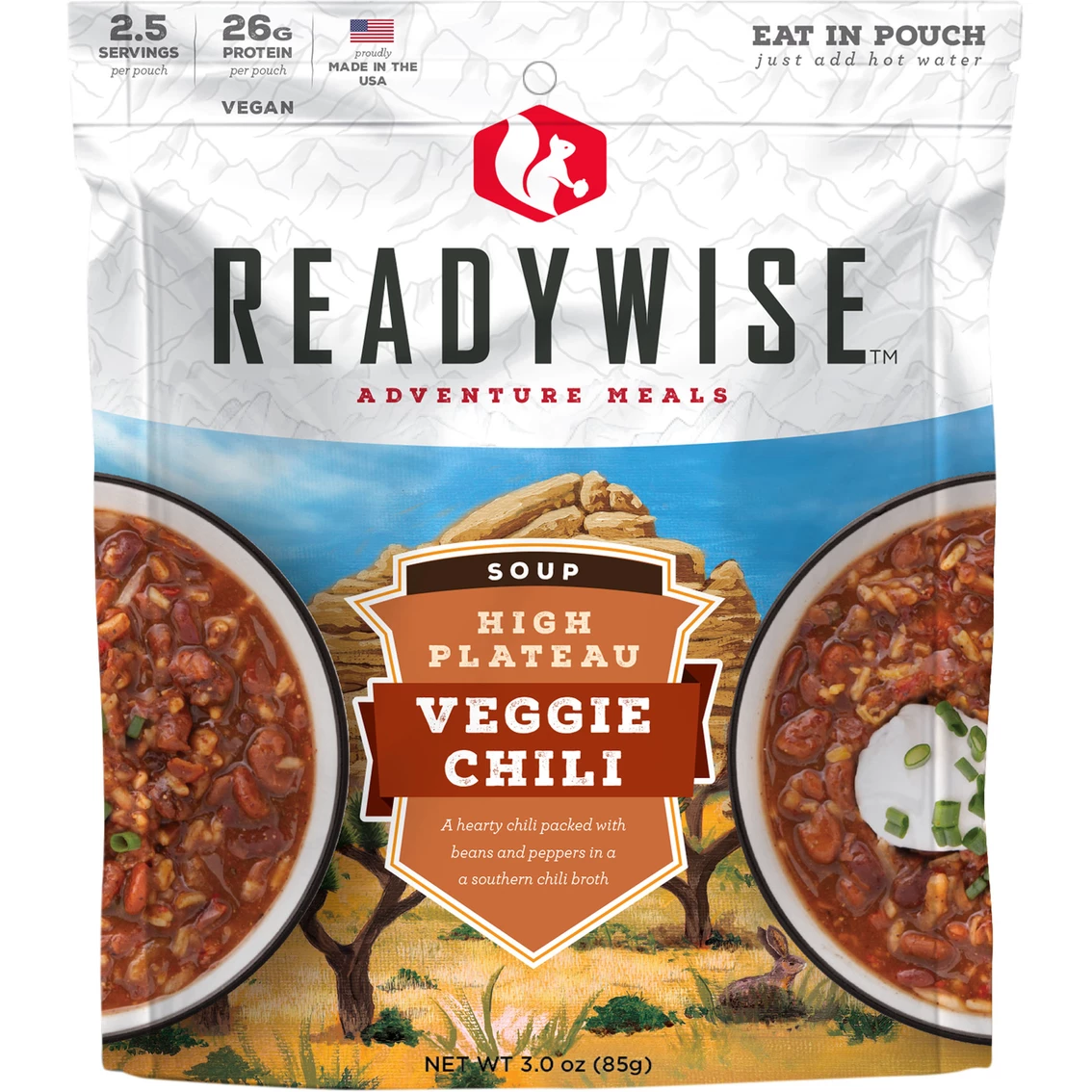 Budget 👍 ReadyWise Camping Meal High Plateau Veggie Chili Soup 6 Pk., 2 Servings Each 🎁 3 Budget 👍 ReadyWise Camping Meal High Plateau Veggie Chili Soup 6 Pk., 2 Servings Each 🎁