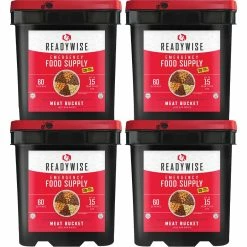 Budget ⌛ ReadyWise Emergency Food Gourmet Freeze Dried Meat 240 Servings With 80 Srv. Rice 🎁