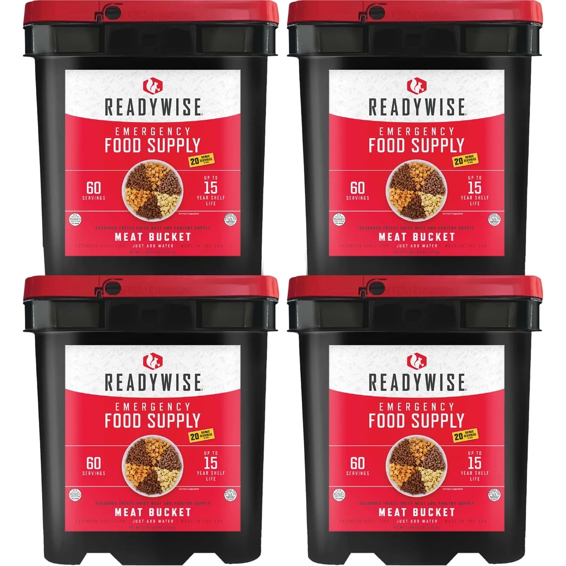 Budget ⌛ ReadyWise Emergency Food Gourmet Freeze Dried Meat 240 Servings With 80 Srv. Rice 🎁 3 Budget ⌛ ReadyWise Emergency Food Gourmet Freeze Dried Meat 240 Servings With 80 Srv. Rice 🎁