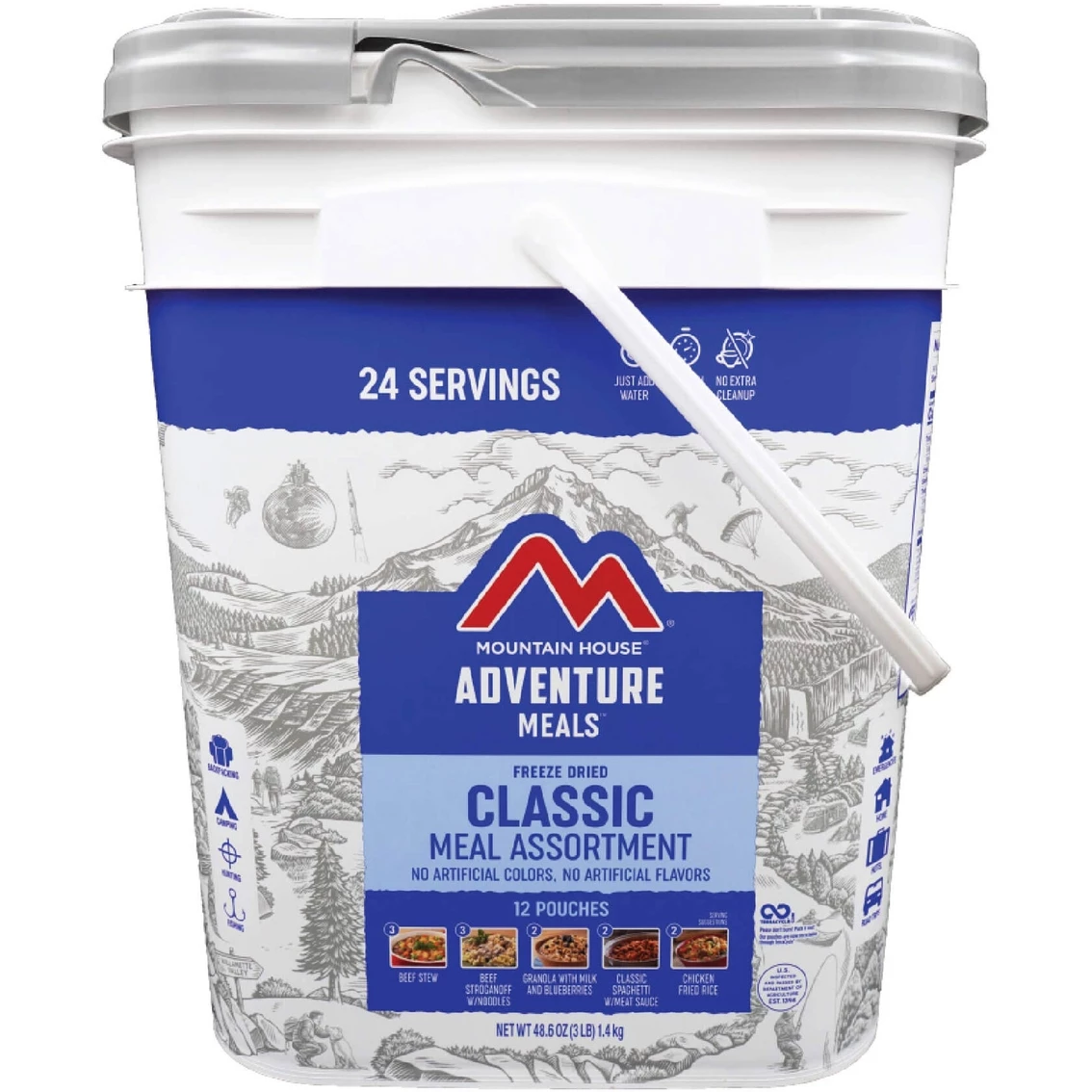 Budget ๐ Mountain House Classic Bucket Meal Assortment 24 Servings ๐ 3 Budget ๐ Mountain House Classic Bucket Meal Assortment 24 Servings ๐