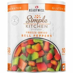 Best deal ๐ ReadyWise Simple Kitchen Dehydrated Red & Green Bell Peppers #10 Can, 153 Servings โจ