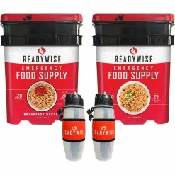 Best deal 🧨 ReadyWise Emergency Food Package 240 Servings Plus 2 Water Filtration Bottles 💯