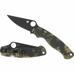 Top 10 🤩 Spyderco C81GPCMOBK2 Para Military 2 G-10 Camouflage Black Blade Folding Knife 🎉