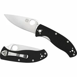 Top 10 💯 Spyderco C122GP Tenacious G-10 Black Folding Knife 👏