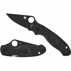Budget 🛒 Spyderco C223PBBK Para 3 Lightweight Black Blade Folding Knife 😍