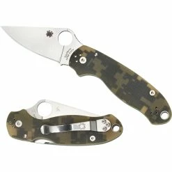 Deals 🎁 Spyderco C223GPCMO Para 3 G-10 Digital Camouflage Folding Knife 🔔