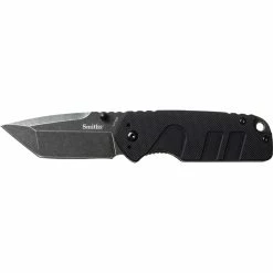 Budget 🤩 Smiths Consumer Products Inc Campaign Black Stonewash Tanto Blade Knife ⌛
