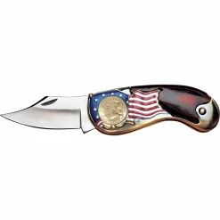 Outlet 🎉 Other Brands Gold-Layered, Dual-Dated Bicentennial Quarter Pocket Knife 🌟