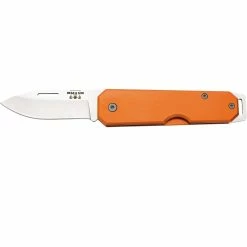 Buy 🧨 Bear & Son Cutlery 110 Orange Clip Lightweight Aluminum Slip Joint Drop Point 👍
