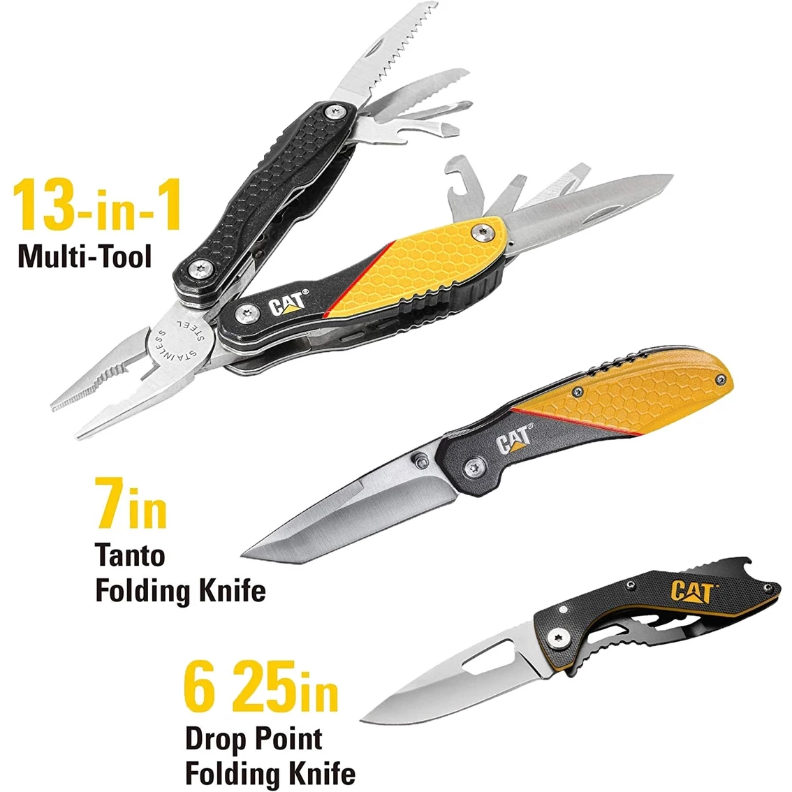 Budget โค๏ธ CAT 3 Piece Multi Tool And Pocket Knife Gift Set ๐ฏ 4 Budget โค๏ธ CAT 3 Piece Multi Tool And Pocket Knife Gift Set ๐ฏ - Image 2