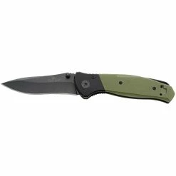 Best Pirce 👍 Bear & Son Cutlery 4.25 In. Bear Swipe IV Knife With Black And Green G10 Handles ⭐