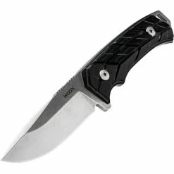 Best Sale 🧨 Woox Rock 62 X Grip Grey Blade Micarta Black Handle Knife ⌛