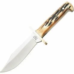 Wholesale 🔥 Bear & Son Cutlery 6.5 In. Genuine India Stag Bone Baby Bowie Knife 🌟