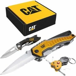 Best Sale ⭐ CAT 3 Piece 9 In 1 Multi Tool, Knife & Key Chain Set 👍